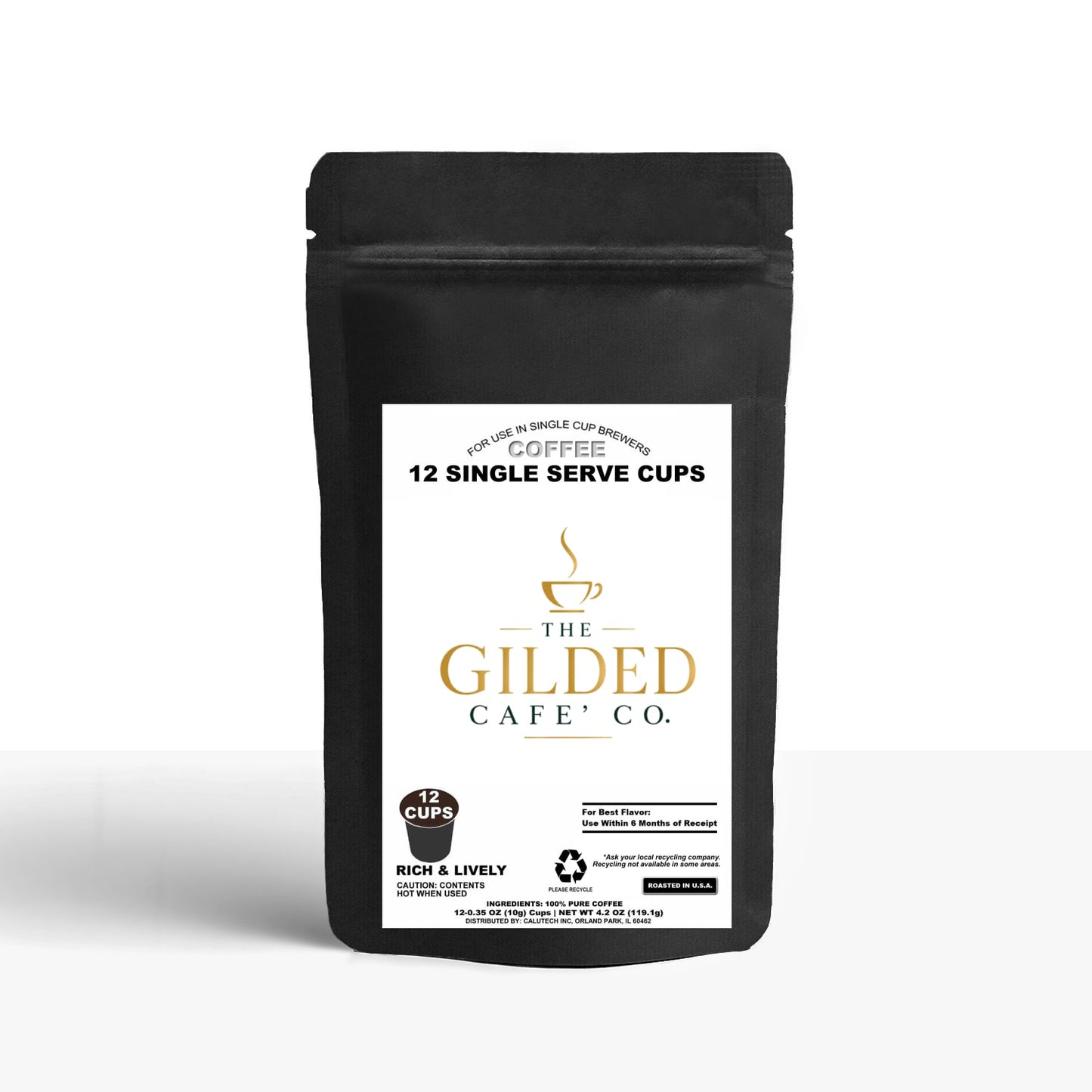 12 Pack Single Serve Coffee Capsules